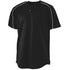 Augusta Sportswear Youth Wicking Two-Button Baseball Jersey (586-C), Color 'Black/White'